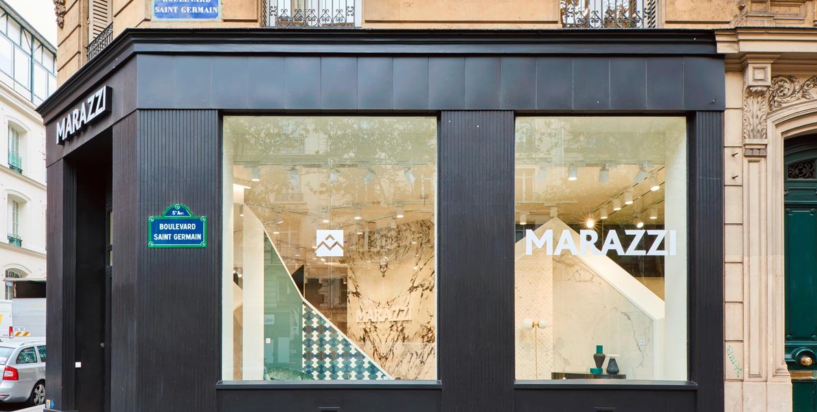 El espacio expositivo de Marazzi Paris dentro del circuito Paris Design Week