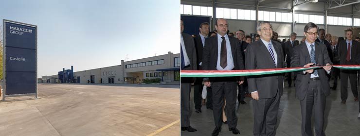 Inauguración de la nueva planta de producción de Marazzi Group